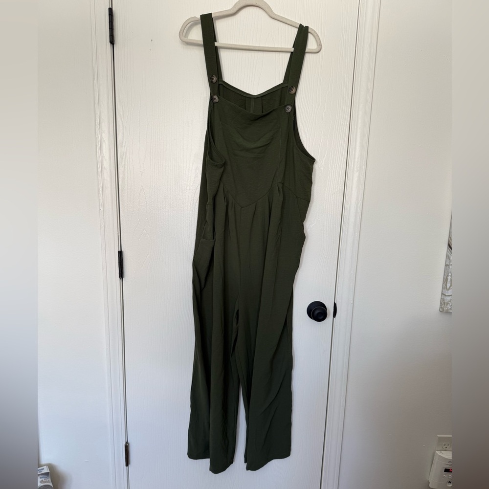 Elegant Olive Green Women's Jumpsuit